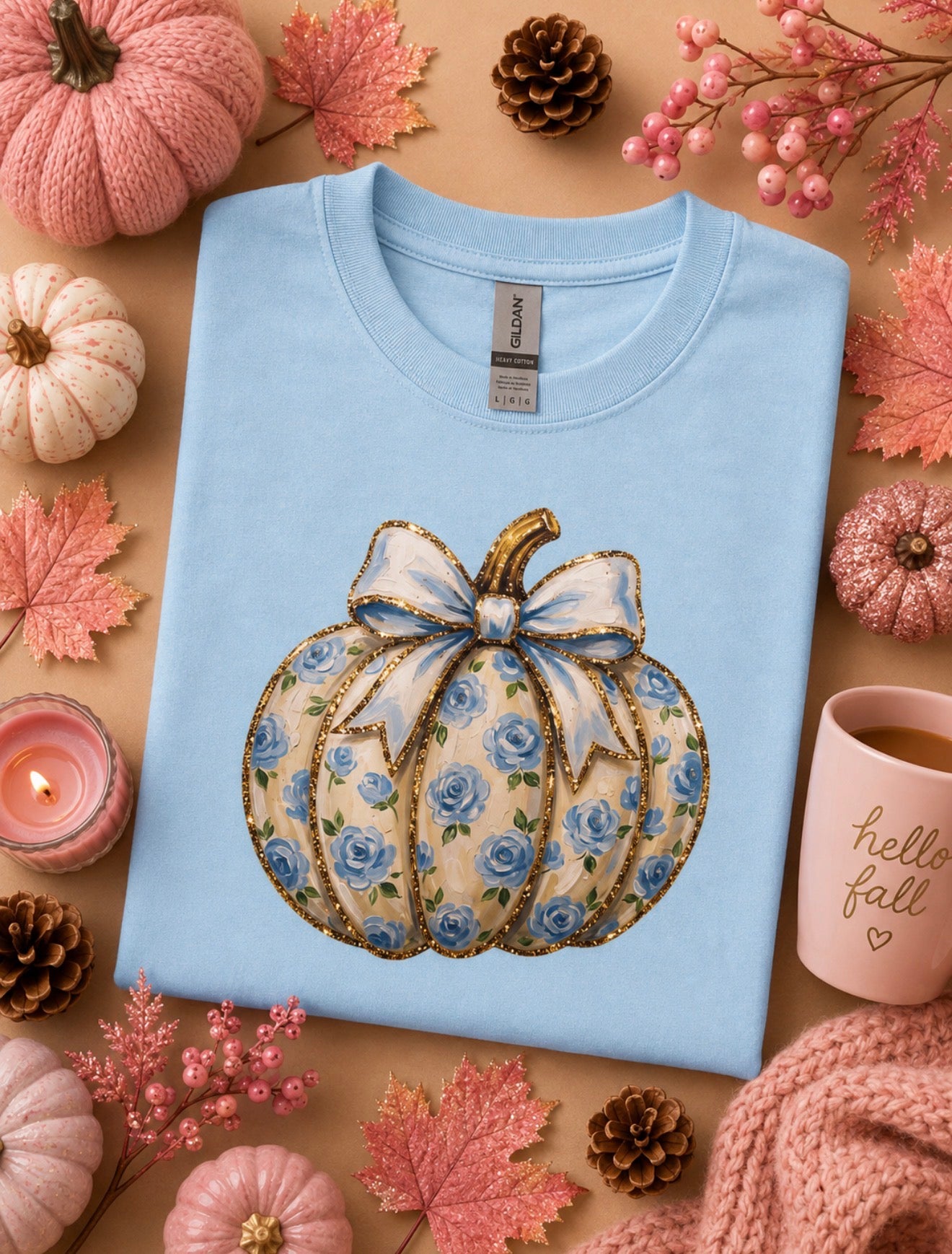 Coquette Blue Pumpkin Tee