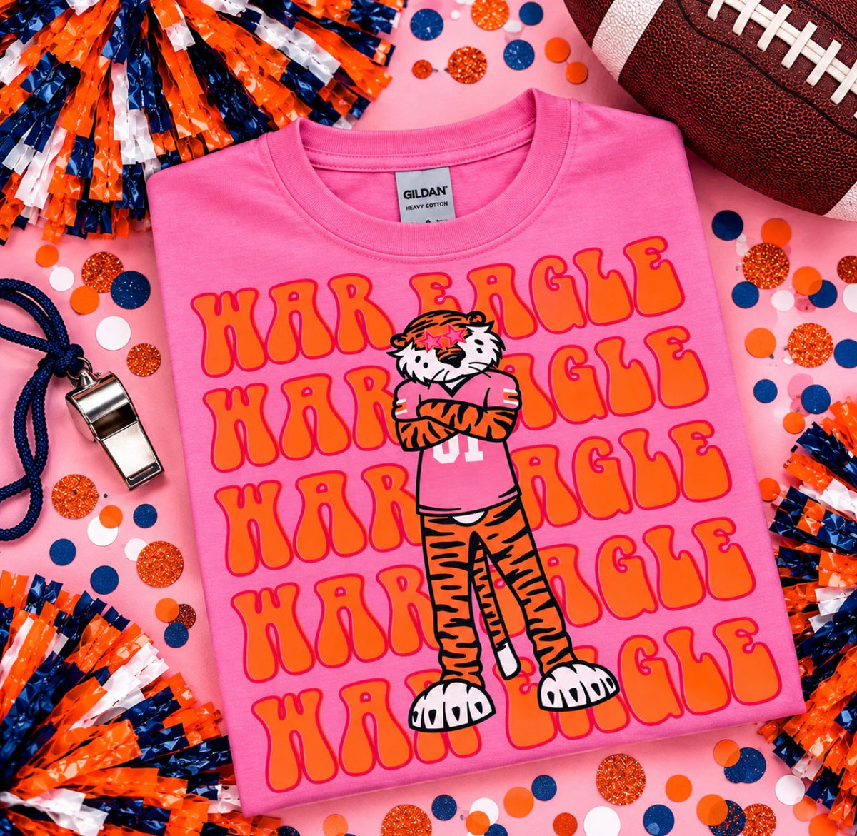 Pink War Eagle Tee