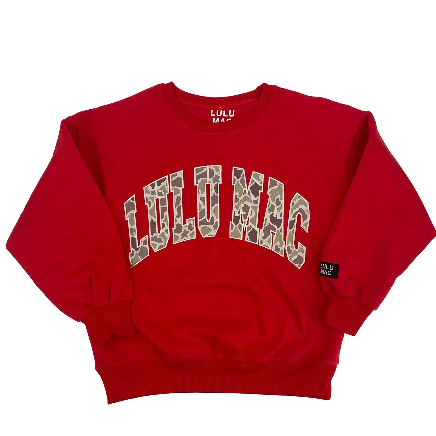 Lulu Mac Sweatshirt- Red and Camo