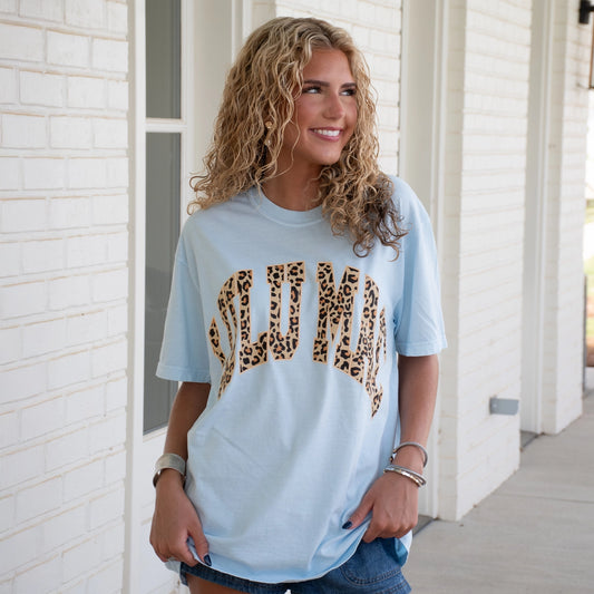 Lulu Mac Blue and Leopard Tee