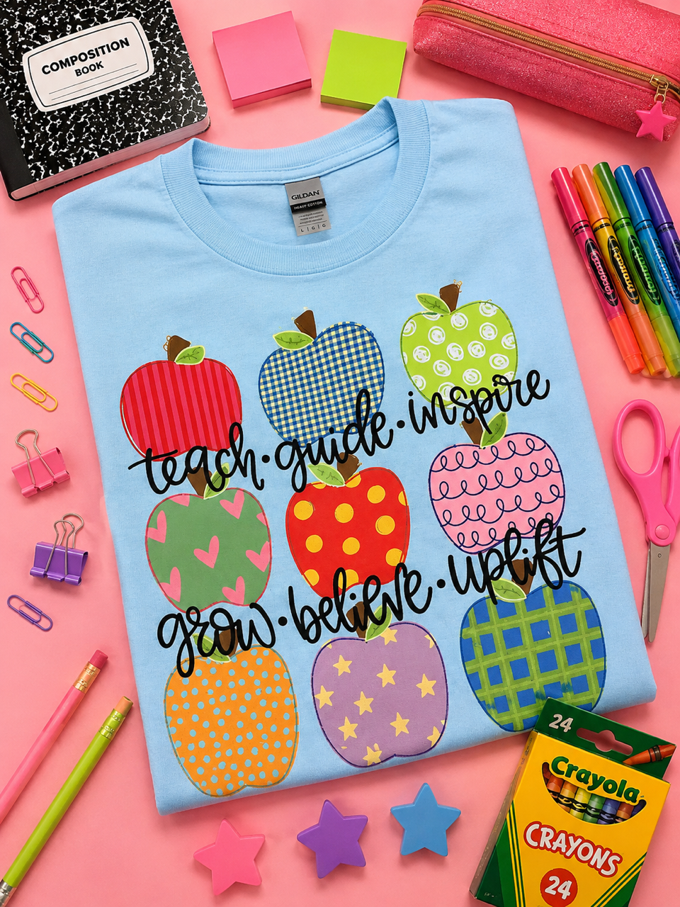 Teach Guide Believe Apple Tee