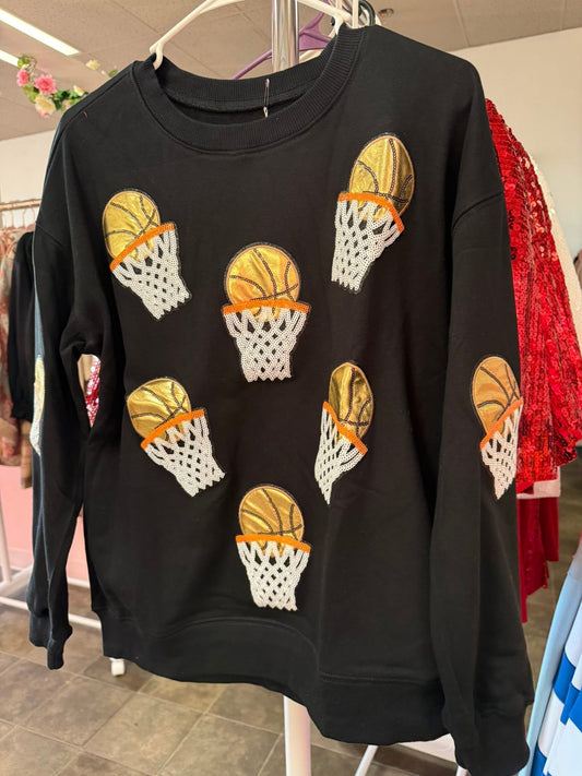 Basketball Sparkle Sweatshirt