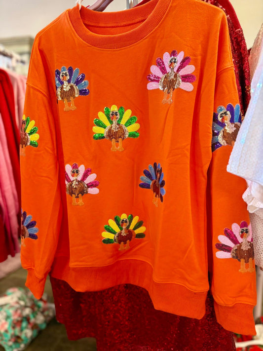Have a Sparkly Thanksgiving Turkey Sweatshirt
