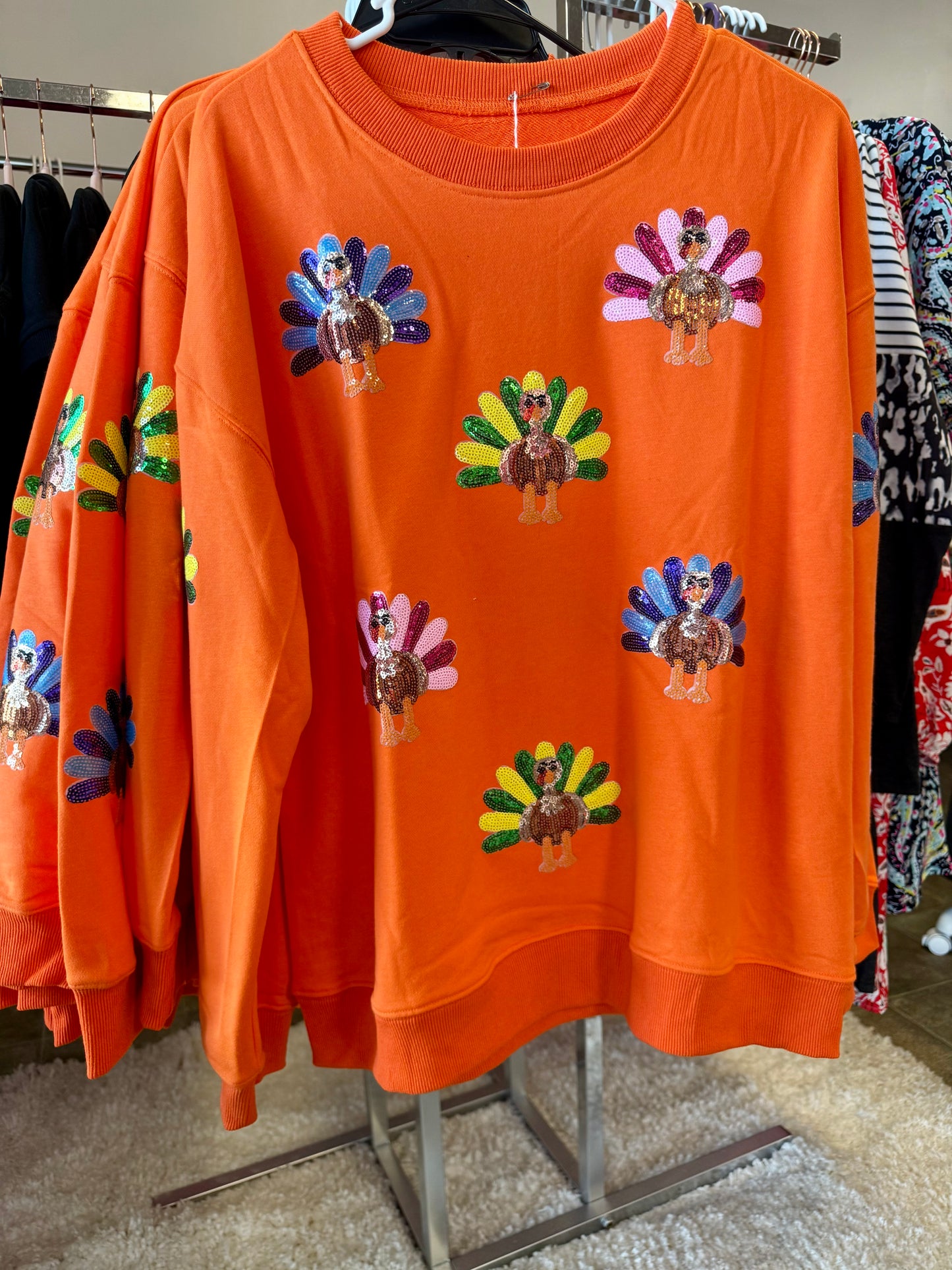 Have a Sparkly Thanksgiving Turkey Sweatshirt