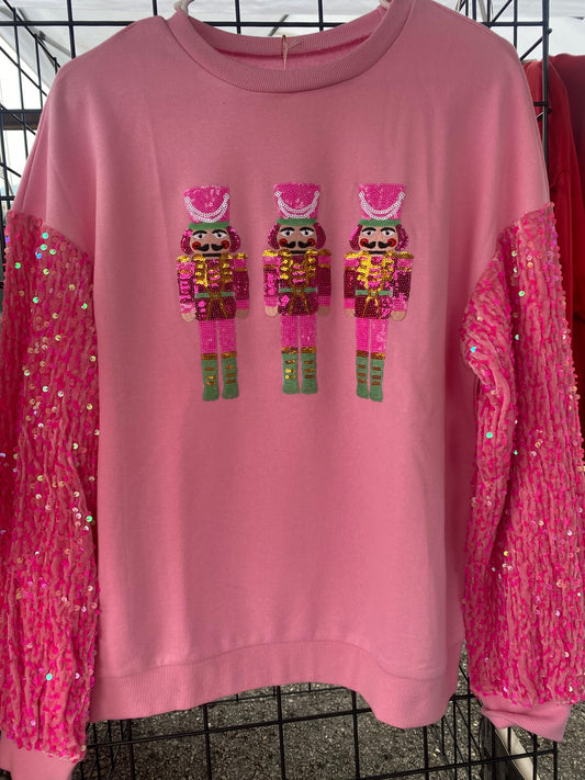 Sequin Sparkle Nutcracker Sweatshirt